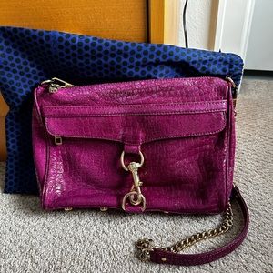 Rebecca Minkoff leather crossbody bag with gold hardware